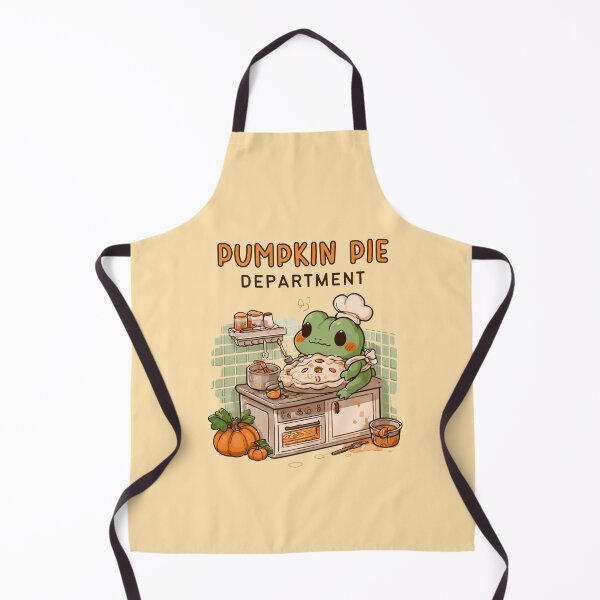 Item preview, Pumpkin Pie Department - Cute Autumn Frog Baking Pumpkin Pie designed and sold by AceEye.