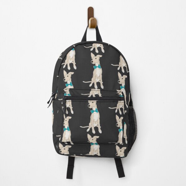 Item preview, Adorable Italian Greyhound Fawn with Bright Teal Bow Illustration designed and sold by IseeRobots.