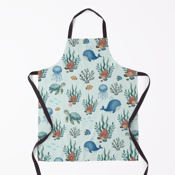 Item preview, Whimsical Ocean Friends Seamless Pattern designed and sold by SheHood.