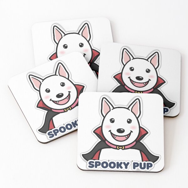 Item preview, Spooky Pup Vampire Bull Terrier Sticker designed and sold by LunaAdventurer.