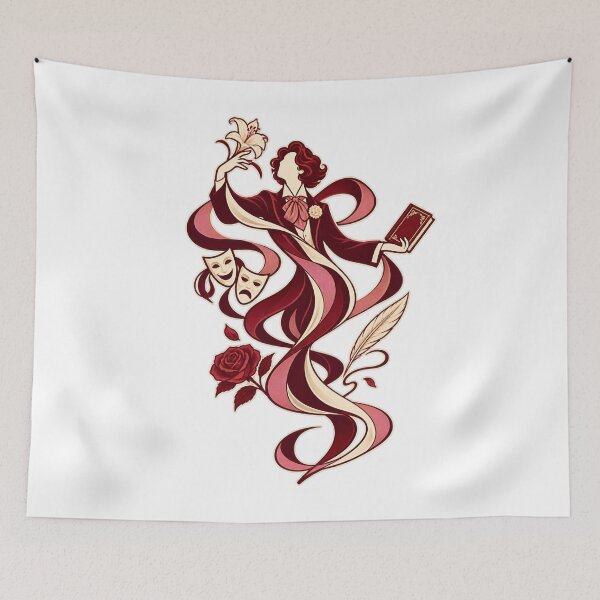 Item preview, Oscar Wilde Theatrical Dandy in Flowing Ribbons designed and sold by Fenay Designs.