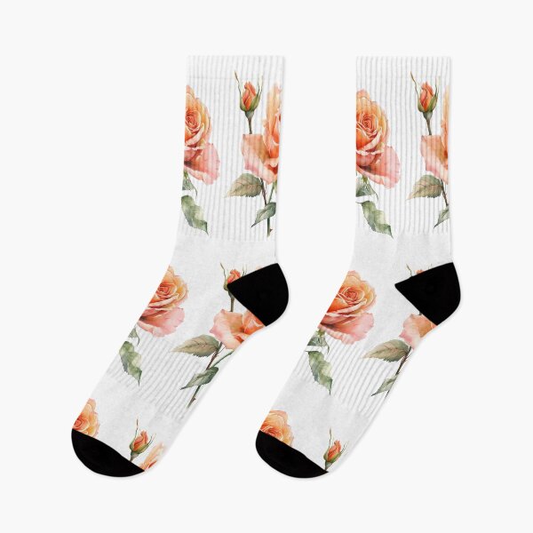 Item preview, Peach Rose Watercolor Illustration designed and sold by Nela-&-Lena.