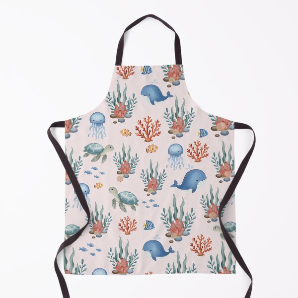 Item preview, Whimsical Ocean Friends Seamless Pattern designed and sold by SheHood.