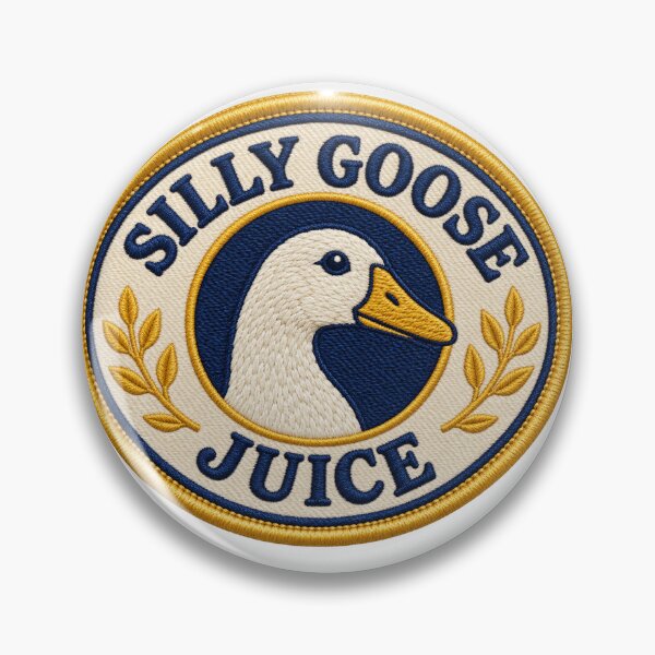 Item preview, Silly Goose Juice | Embroidery-Style Goose Emblem designed and sold by DmaarGroup.