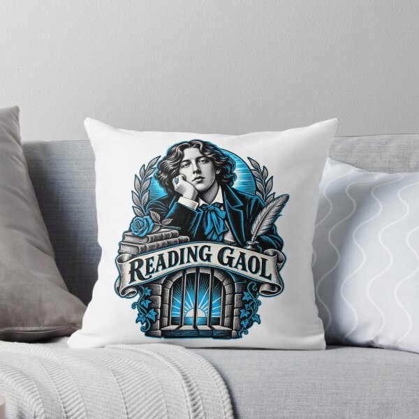 Item preview, Oscar Wilde Reading Gaol Blue Literary Crest designed and sold by Fenay Designs.