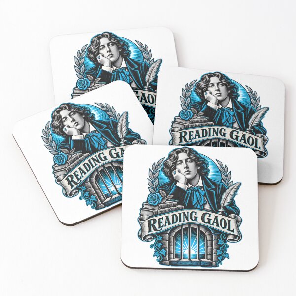 Item preview, Oscar Wilde Reading Gaol Blue Literary Crest designed and sold by Fenay Designs.