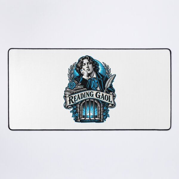 Item preview, Oscar Wilde Reading Gaol Blue Literary Crest designed and sold by Fenay Designs.