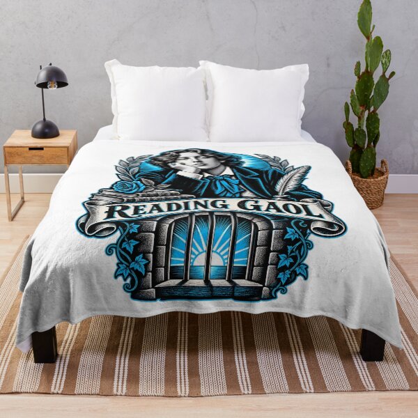 Item preview, Oscar Wilde Reading Gaol Blue Literary Crest designed and sold by Fenay Designs.