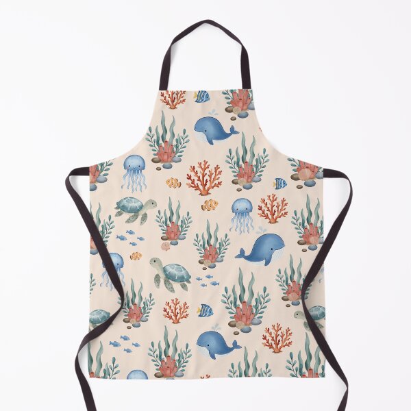 Item preview, Whimsical Ocean Friends Seamless Pattern designed and sold by SheHood.