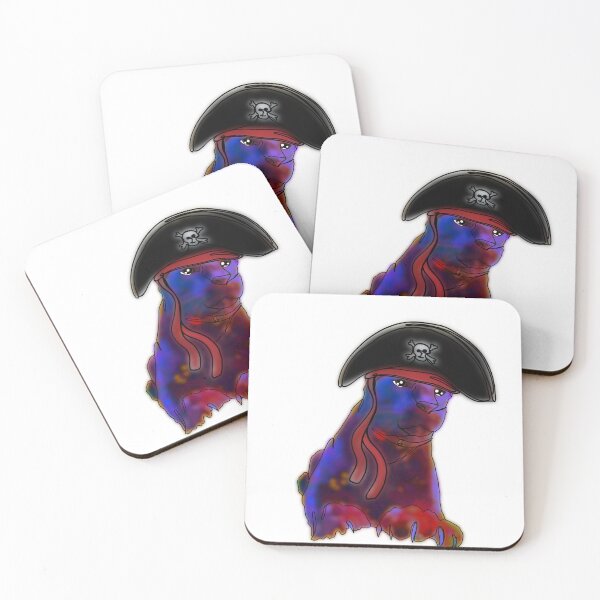 Item preview, Pam the Panther Wearing a pirate Hat – animalzinhats designed and sold by Ashley’sAnimalz.