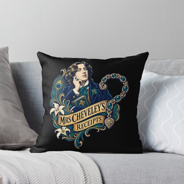 Item preview, Oscar Wilde Mrs Cheveley’s Receipts Teal Mystery designed and sold by Fenay Designs.