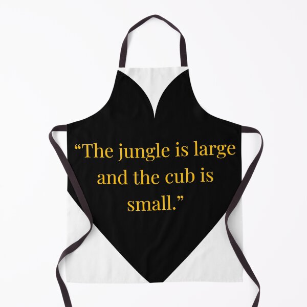 Item preview, Shere Khan Quote – The Jungle Book Gold Text Black Heart designed and sold by TheIconSmith.