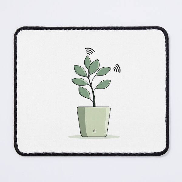 Item preview,  WiFi Plant – Cartoon Potted Plant with Signal Leaf Design designed and sold by Alphakenon.