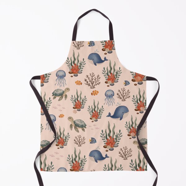 Item preview, Whimsical Ocean Friends Seamless Pattern designed and sold by SheHood.