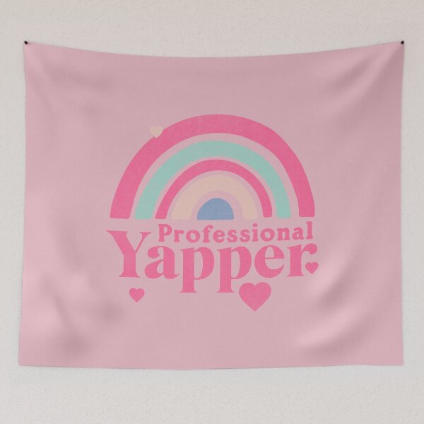 Item preview, Professional Yapper Cute Pink Rainbow  designed and sold by RR-Arts.