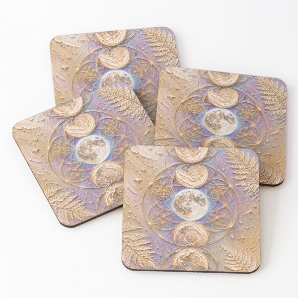 Item preview, Celestial Moon Phase Sacred Geometry, Mystical Botanical Witchy Design designed and sold by Lunar Arcana Studio.