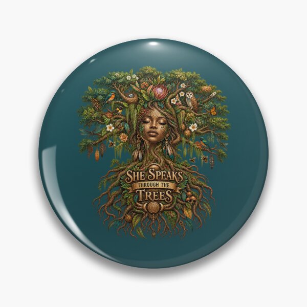 Item preview, She Speaks Through the Trees | Sacred Tree Spirit | Mother Nature Art designed and sold by 'VARI'.