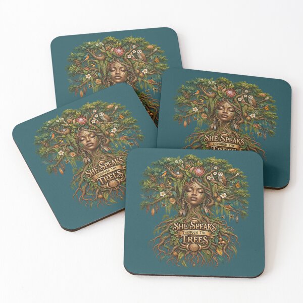 Item preview, She Speaks Through the Trees | Sacred Tree Spirit | Mother Nature Art designed and sold by 'VARI'.