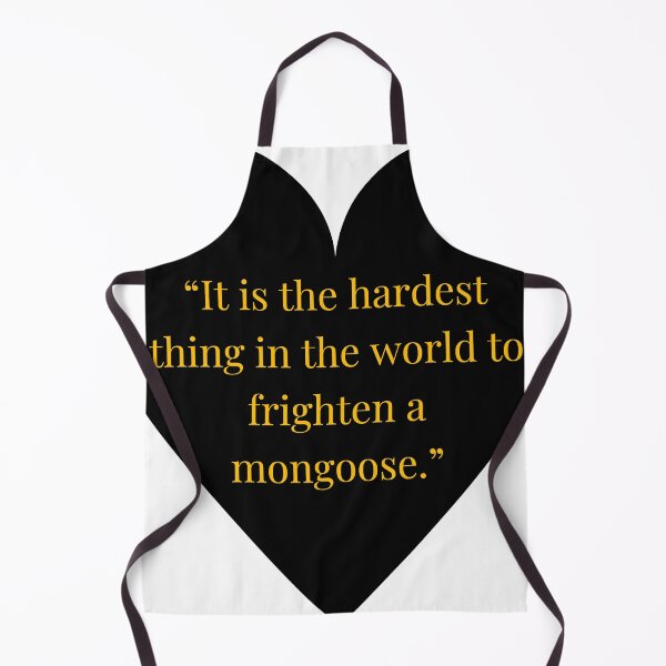 Item preview, Rikki-Tikki-Tavi Quote – The Jungle Book Gold Text Black Heart designed and sold by TheIconSmith.