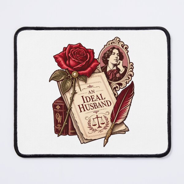 Item preview, Oscar Wilde An Ideal Husband Rose and Scales designed and sold by Fenay Designs.