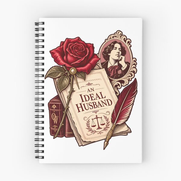 Item preview, Oscar Wilde An Ideal Husband Rose and Scales designed and sold by Fenay Designs.