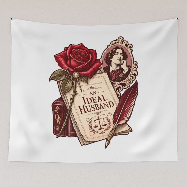 Item preview, Oscar Wilde An Ideal Husband Rose and Scales designed and sold by Fenay Designs.