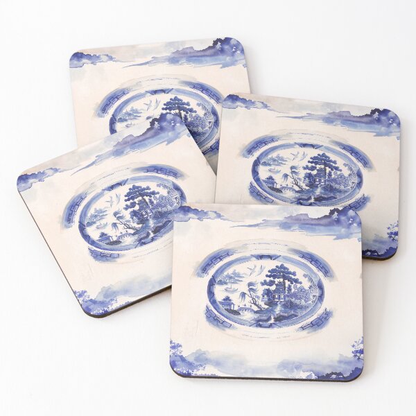 Item preview, Blue Willow Pagoda Pattern designed and sold by Fani*.