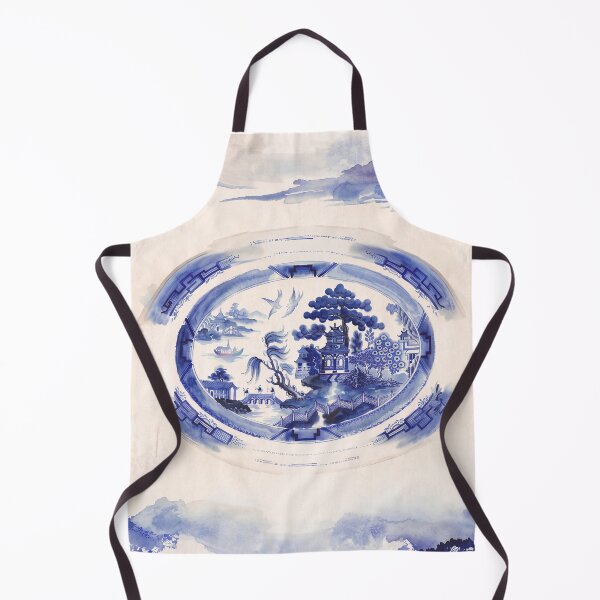 Item preview, Blue Willow Pagoda Pattern designed and sold by Fani*.
