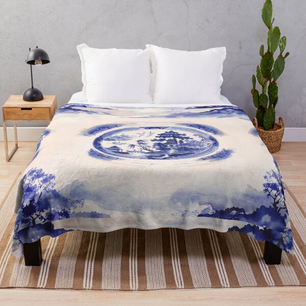 Item preview, Blue Willow Pagoda Pattern designed and sold by Fani*.