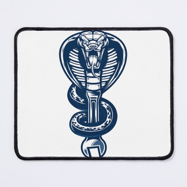 Artikelvorschau, Mechanikerwächter – Emblem mit blauem Kobra-Schraubenschlüssel entworfen und verkauft von Alphakenon.
