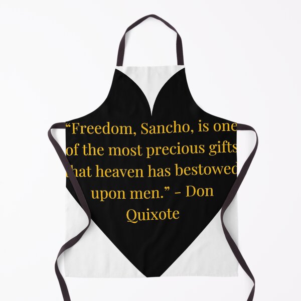 Item preview, Don Quixote Quote – Don Quixote Gold Text Black Heart designed and sold by TheIconSmith.