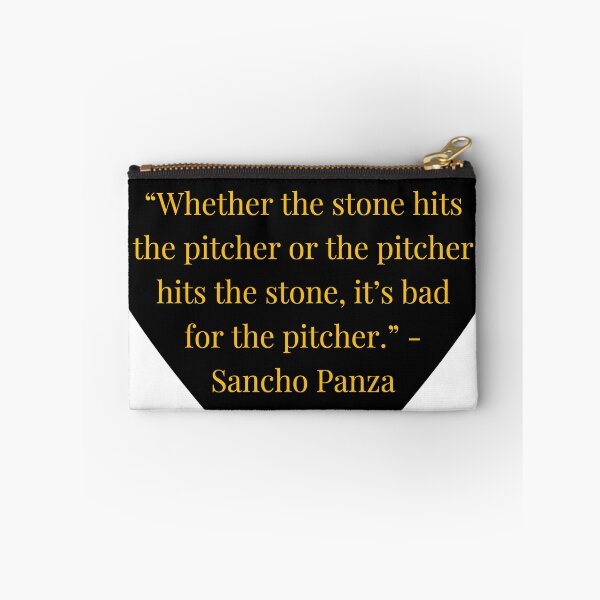 Item preview, Sancho Panza Quote – Don Quixote Gold Text Black Heart designed and sold by TheIconSmith.