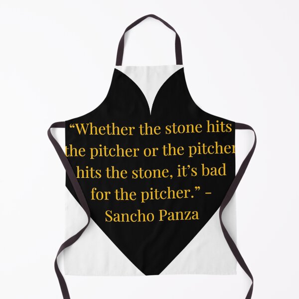 Item preview, Sancho Panza Quote – Don Quixote Gold Text Black Heart designed and sold by TheIconSmith.