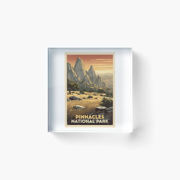 Item preview, Pinnacles National Park Vintage Travel Art designed and sold by Teelogic.