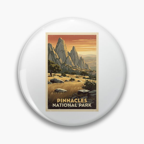 Item preview, Pinnacles National Park Vintage Travel Art designed and sold by Teelogic.
