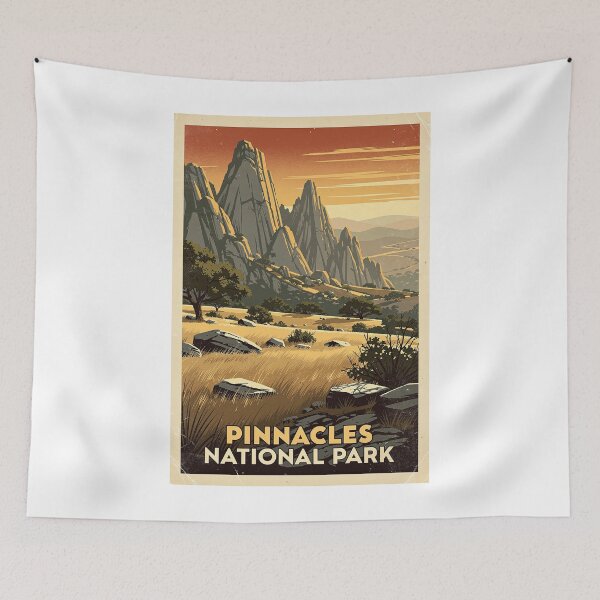 Item preview, Pinnacles National Park Vintage Travel Art designed and sold by Teelogic.
