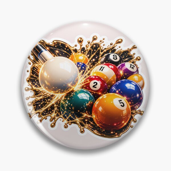 Item preview, Premium 3D Billiards Break Sticker – Pool Table & 8 Ball Retro Gaming Art designed and sold by AstraDrip Studio.