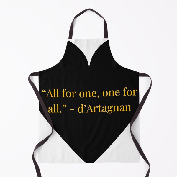 Item preview, d'Artagnan Quote – The Three Musketeers Gold Text Black Heart designed and sold by TheIconSmith.