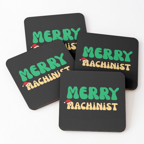 Item preview, Groovy Merry Machinist Retro Christmas Metal Shop designed and sold by mumchaosdesigns.