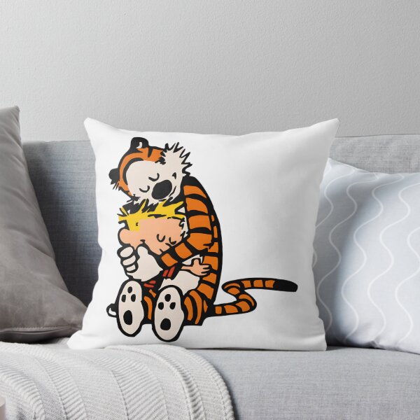 Item preview, Calvin and Hobbes Inspired Heartwarming Hug Illustration designed and sold by Madhuri Subbarao.