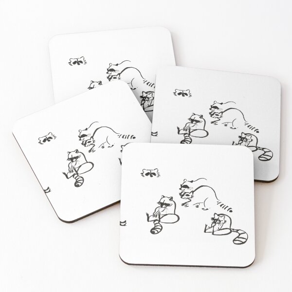 Item preview, Sitting Raccoons designed and sold by zatiak.