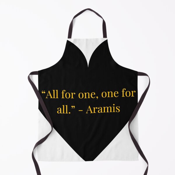 Item preview, Aramis Quote – The Three Musketeers Gold Text Black Heart designed and sold by TheIconSmith.
