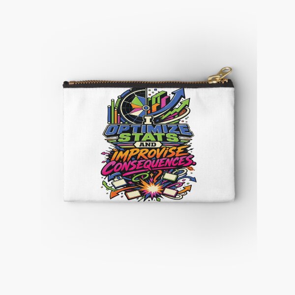 Item preview, I Optimize Stats and Improvise Consequences – Data Analytics Humor designed and sold by Pepeartshop.