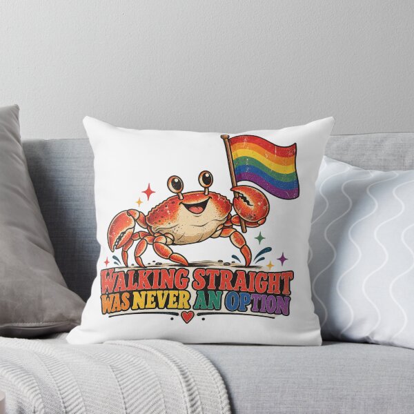Artikelvorschau, Geradeausgehen war nie eine Option – Retro Pride Crab entworfen und verkauft von BigfeetLittlepaws.