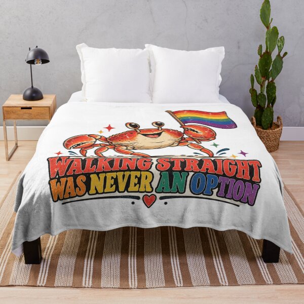 Artikelvorschau, Geradeausgehen war nie eine Option – Retro Pride Crab entworfen und verkauft von BigfeetLittlepaws.