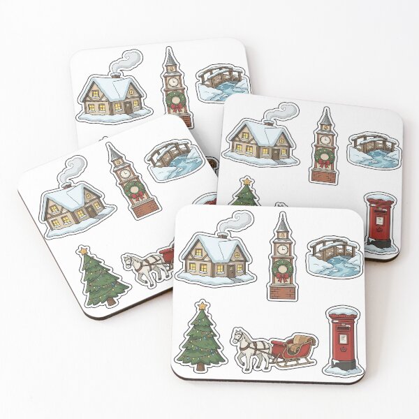Item preview, Cozy Christmas Village Sticker Pack - Snowy Town Favorites Edition designed and sold by SimpleP.