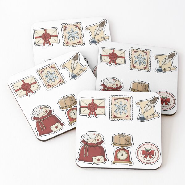 Item preview, Santa North Pole Mailroom Sticker Pack - Festive Letter & Stamp Set designed and sold by SimpleP.