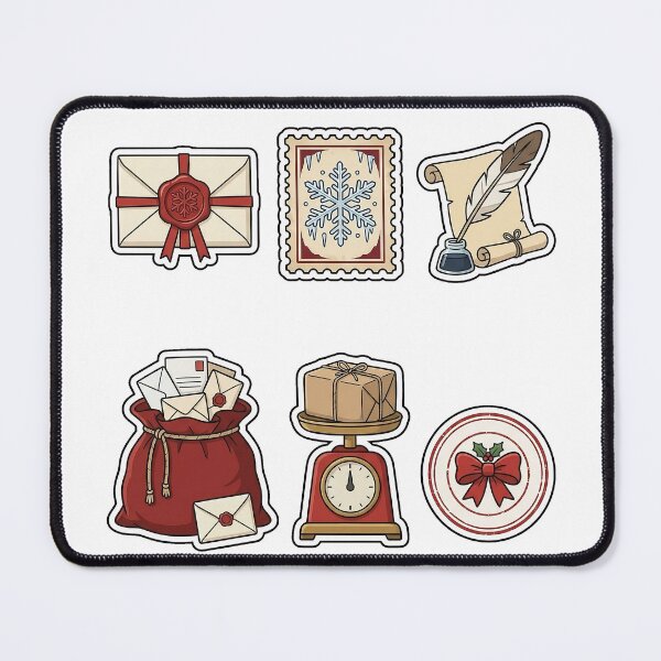 Item preview, Santa North Pole Mailroom Sticker Pack - Festive Letter & Stamp Set designed and sold by SimpleP.