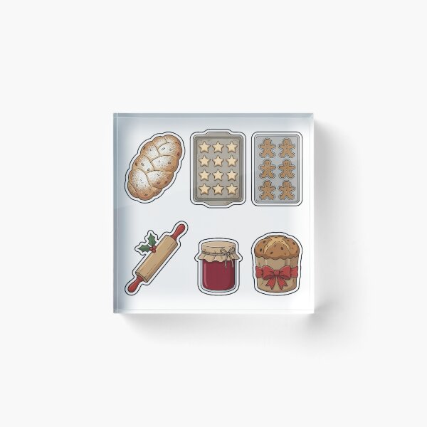 Item preview, Festive Holiday Bakery & Bread Sticker Pack - Winter Pastry Assortment designed and sold by SimpleP.