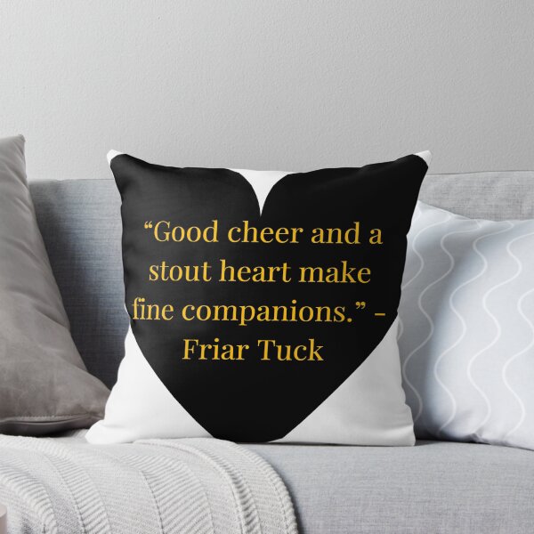 Item preview, Friar Tuck Quote – Robin Hood tradition Gold Text Black Heart designed and sold by TheIconSmith.